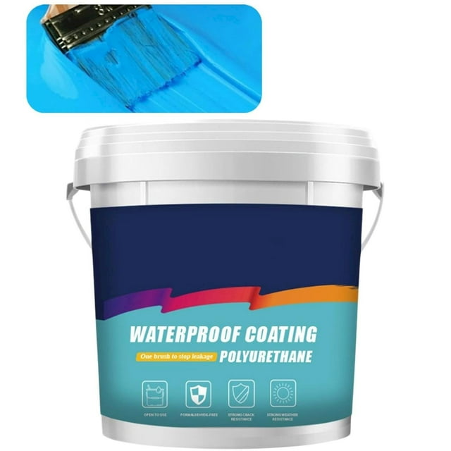 Liquidation d'Outils, Revêtement Étanche Anti-Fuite pour Mur et Toit Externes Bleu, Étanchéité et Réparation des Fuites, Revêtement en Polyuréthane Liquide, par Meiiso