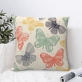 thumbnail image 4 of Wukai Butterfly Premium Polyester Fleece Pillow Covers with Hidden Zipper Closure,Luxuriously Soft and Durable-12"x12", 4 of 7