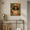 thumbnail image 3 of Woman Of Tropics Canvas Tropical Abstract Wall Art by Art Remedy, Gold Frame, 24" x 30", 3 of 7