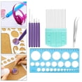 thumbnail image 3 of Abbracc Paper Quilling Tools Slotted Kit Rolling Curling Needle Pen Decoration Different 8Pieces with Comb, 3 of 8