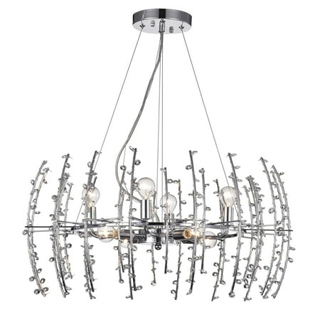 

Warehouse Of Tiffany Aralyne 8-Light Crystal And Chrome Chandelier HM102/8