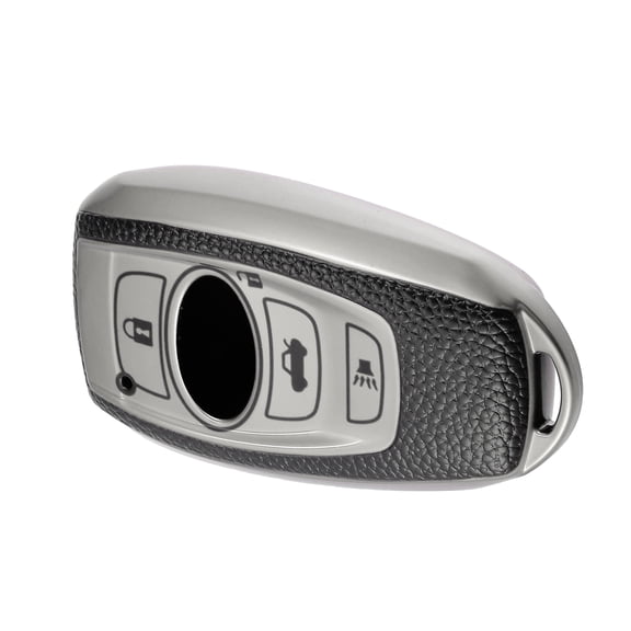 Unique Bargains Smart Remote Key Shell Replacement for Car 4 Buttons Silver Tone 1 Pc
