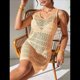 thumbnail image 5 of Trajes de Baño para Mujer, Verano 2025, Crochet, Tejido Calado, Vestidos de Playa. Albaricoque XL, 5 of 8