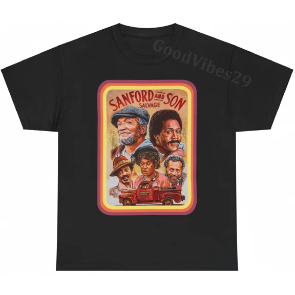 Reprint Rare Sanford And Son Tribute USA Sitcom Vintage Style T-Shirt S-5XL Men Women Unisex