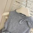 thumbnail image 6 of SGFCWSX Girls 2 Piece Outfits Sleeveless Bow Knot Tank Tops Plaid Skort Summer Casual Clothes Set Gray Size 3T, 6 of 8