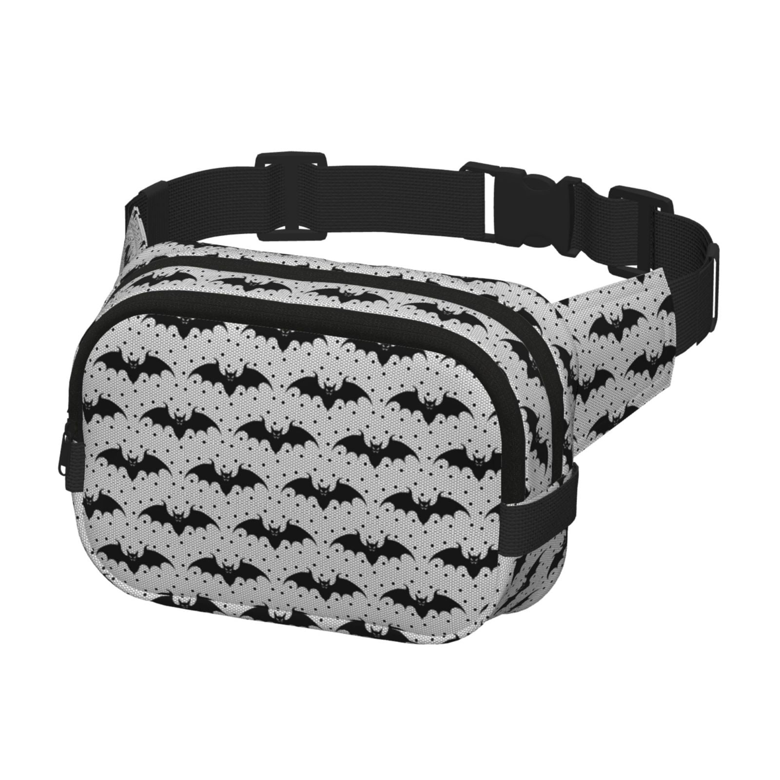 Hirioo Bat for Double Layer Waist Bag Adjustable Fanny Pack For Travel Running Hiking