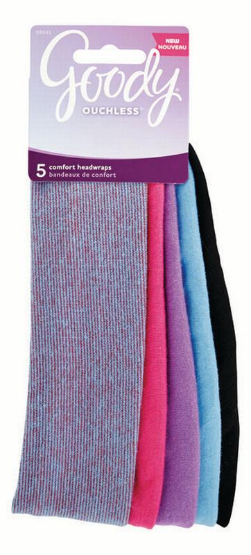 Goody Comfort Headwraps, 5 count