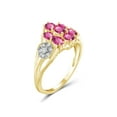 thumbnail image 2 of 1.12 Carat T.G.W. Pink Topaz Gemstone and 1/20 Carat T.W. White Diamond Ring, 2 of 4