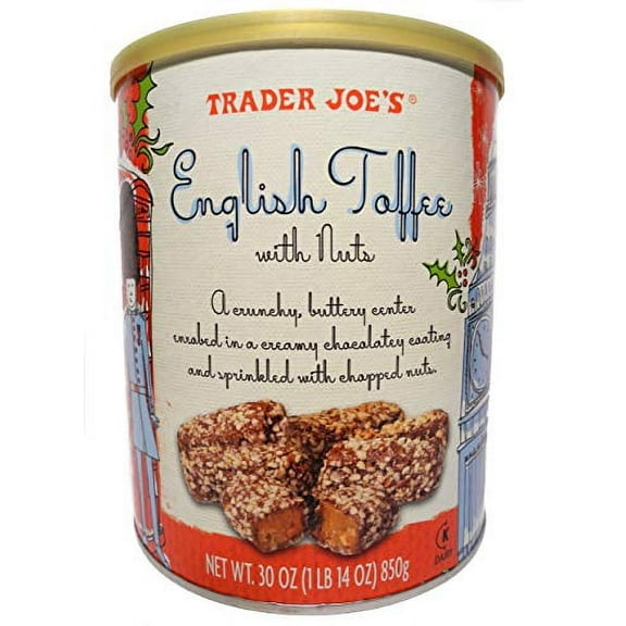 Trader Joes English Toffee With Nuts,30 oz