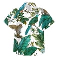 thumbnail image 5 of WUANDIXFA Hawaiian Shirts for Boys, Button Down Short Sleeve Tropical Print, Kids Summer Beachwear Tops 7-14 Years (Dark Green, 4-5 Years), 5 of 7