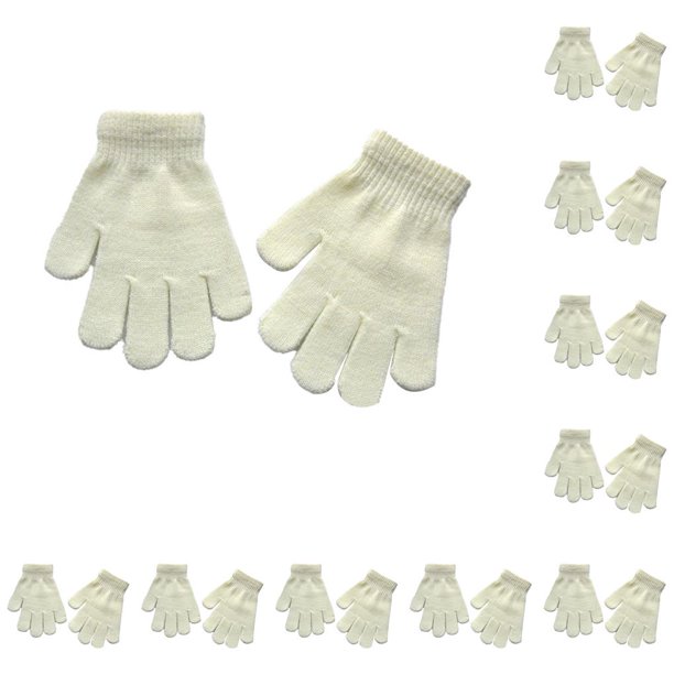 Minnieouse 1 par de guantes para niños, ropa para niños y niñas, accesorio para ropa de invierno, color blanco Blanco 10piezas Minnieouse CBP201977