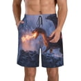 thumbnail image 1 of Fotbe Winter Fire Dragon Trajes de Baño Estampados para Hombre, Shorts de Verano de Secado Rápido, Ropa de Playa, Bañadores-X-Large, 1 of 6