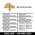 thumbnail image 2 of Chinese Character Symbol Ox Wood Mini Charms Shapes DIY Craft Jewelry - No Hole - 12mm (26pcs), 2 of 7