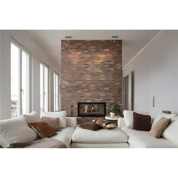 Impact Wall Brands SL-B-B Shiplap Planks - 3D Textured Brick - Brownstone