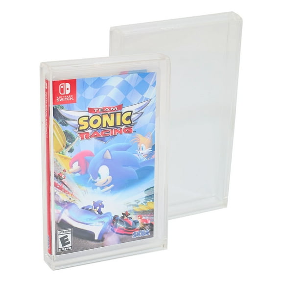 Acrylic Display Case for Nintendo Switch Plastic & Steelbook Games UV Protection
