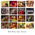 thumbnail image 2 of Nueva colección 2024 de kits de arte en mosaico de la serie de copas de vino tinto con bordado de diamantes 5D, pinturas colgantes de paisajes, regalo de punto de cruz, 2 of 5