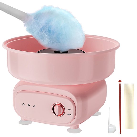Cotton Candy Machine, Pink Cotton Candy Maker for Kids,500W Vintage Candy Floss Maker for Christmas Gift, Home, Birthday Family Party