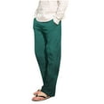 thumbnail image 1 of Puntoco Pantalones casuales largos para hombre Pantalones de pijama a cuadros holgados con estampado de cuadros casuales a la moda para hombre Pantalones largos, 1 of 4