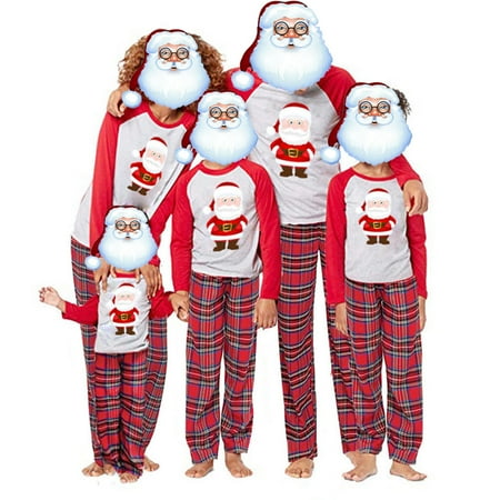 

DuAnyozu Family Matching Christmas Pyjamas Xmas Nightwear Pajamas PJs Sets