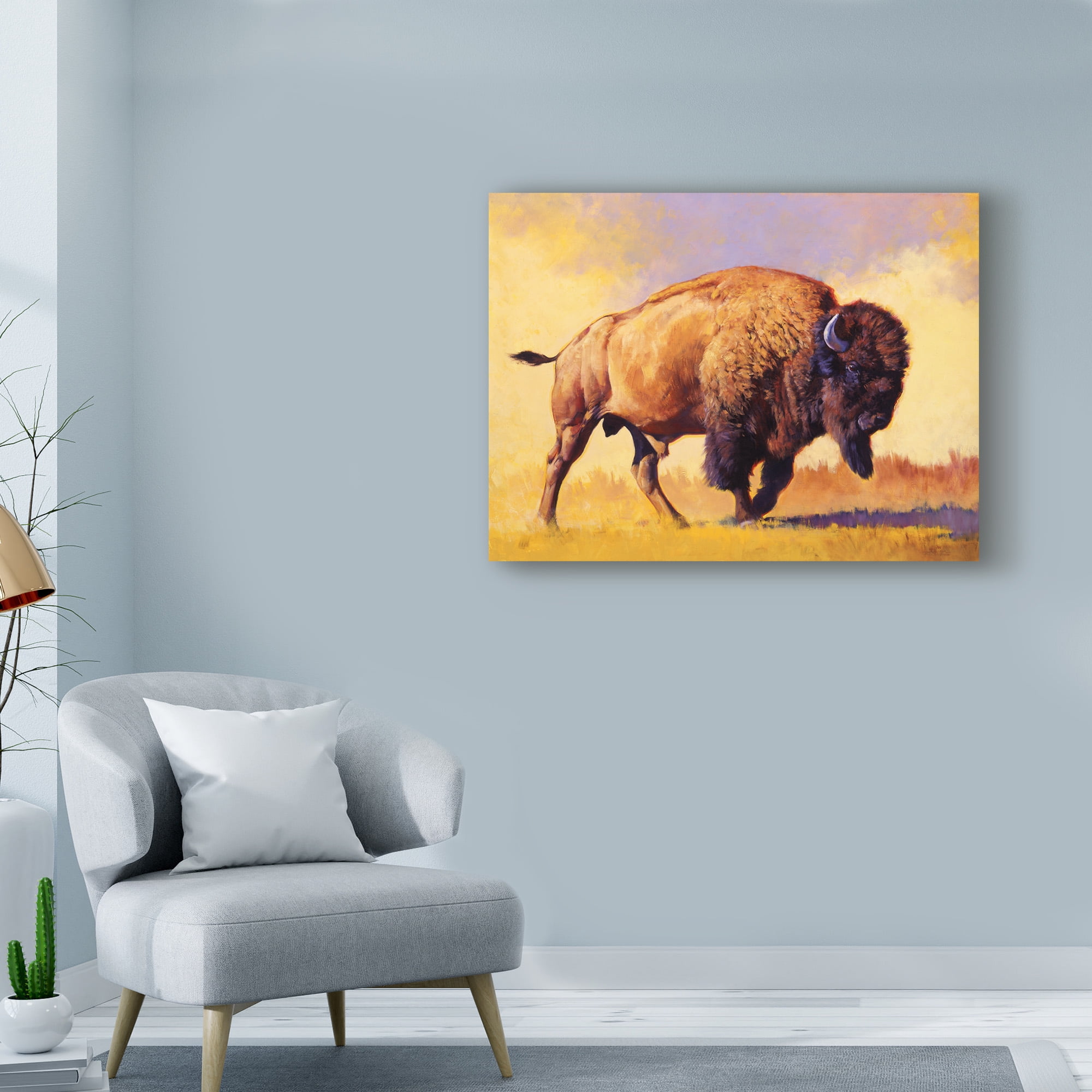 Trademark Fine Art 'Tatanka' Canvas Art by Julie T. Chapman