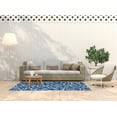 thumbnail image 3 of 5' x 7' Simply Daisy Seaweed Beach Style Chenille Area Rug, Nautical Navy, 3 of 4