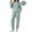 Green, variant on UVN Outfit Set for Women Long Sleeve Tops and Jogger Pants 2 Piece Matching Set with Pockets