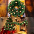 thumbnail image 6 of Scidweet Christmas Garlands Decorations, 50ft Artificial Christmas Garlands with Red Bows & Balls Faux Fake Greenery Garland for Indoor Outdoor Home Xmas Tree Decor, 6 of 7