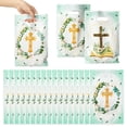 thumbnail image 3 of Grobro7 50 Pack Christian Goodies Bag with Handle for Easter Baptism,Waterproof Party Gift Bags, 6.5x10 Inch, 3 of 6