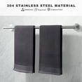 thumbnail image 6 of WOWOW 6-Piece Wall Mounted Bathroom Hardware Set in Brushed Nickel, 6 of 8