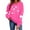 Hot Pink, variant on FAWUUDO Valentines Day Shirts Women Valentine Crewneck Sweatshirts Love Heart Sweatshirt Valentine's Long Sleeve Tops White XL