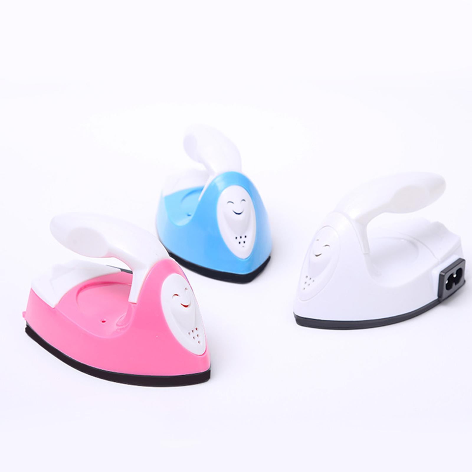 Mini Iron Machine Portable Electric Iron with Charging Electric Wire, for DIY Shoes, Clothes, and Transfer Projects , White