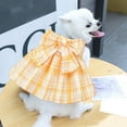 thumbnail image 5 of Cute And Stylish Plaid Print Dog Harness Dress With Bowknot For Small Dogs Perfect For Indoor And Outdoor Use Available In Various Sizes, 5 of 5