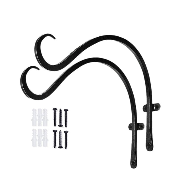 Soporte multifuncional para plantas Naiovety 2 piezas negro 12 pulgadas