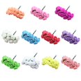 thumbnail image 2 of 12Pcs Mini Fake Foam Rose Artificial Flowers Home Wedding Car Decoration DIY Wreath Bridal Decor, 2 of 10