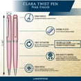 thumbnail image 6 of Clara Ball Pen - Pink with Single Gift Box Rosewood, 6 of 9