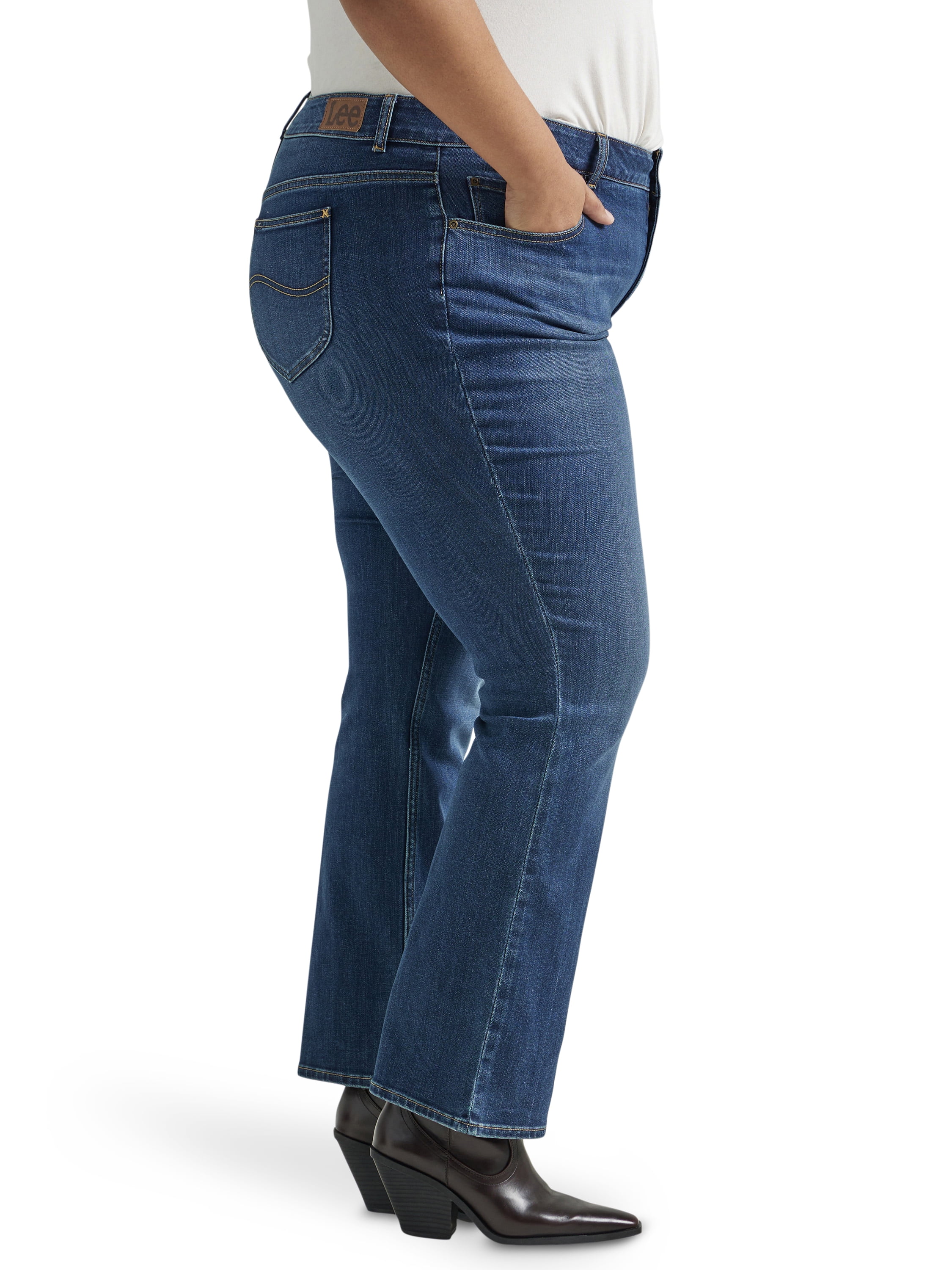 Lee Women's Plus Bootcut Jean, Available in Regular, Long, Short Inseams