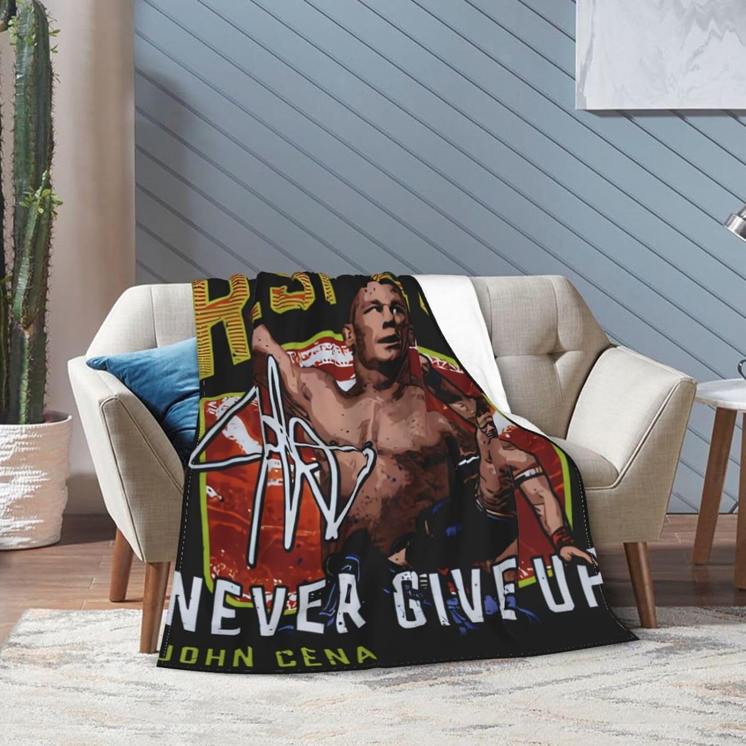John Boxer Cena Blanket Throw Air Conditioning Blankets Soft Throws for Couch Bed All Seasons Use 40"x30"