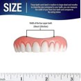 thumbnail image 2 of 2 Pcs Fausses Dents, Dents de Prothèse pour Mâchoire Supérieure, Nature et Confortables, 2 of 4