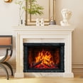 thumbnail image 4 of 3D Fireplace Wall Sticker, Self-Adhesive Realistic Flame Decal for Indoor Wall, 20.4x14.5", Waterproof & Durable, for Living Room Closet, Christmas/Thanksgiving Day Party Decor, 4 of 5