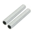 thumbnail image 1 of Unique Bargains 2Pcs M12 Full Threaded Lamp Nipple Pass-Through Pipe Connector 80mm Length, 1 of 1