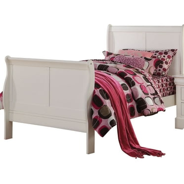 Newboti Furniture White Full Sleigh Bed NO.86076