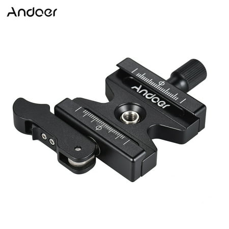 - Andoer CL-50LS Aluminum Alloy Quick Release Clamp with Adjustable Lever Knob-Type 1/4