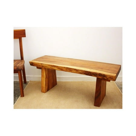 - Haussmann Natural Edge Bench 48 In X 17-20 X 18 In H Kd Oak