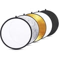 thumbnail image 4 of pitrice Photography Reflector 5-in-1 Folding Portable Fill Light Board Lighting Plate for Photo Portrait Live Broadcast, 60cm, 4 of 8