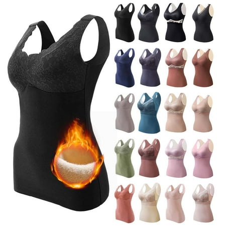 

Women s Winter Base with Chest Pad Thicken Plus Velvet Lace Warm Vest Support Bra Workout Yoga Bra Nursing Bras