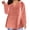 Orange womens tops 01, variant on Womens Tops Dressy Casual Plus Size Tops for Women Trendy Solid Pocket V Neck Long Sleeve Tunic Shirts Winter Fall Breathable Loose Comfy Pullover Blouses