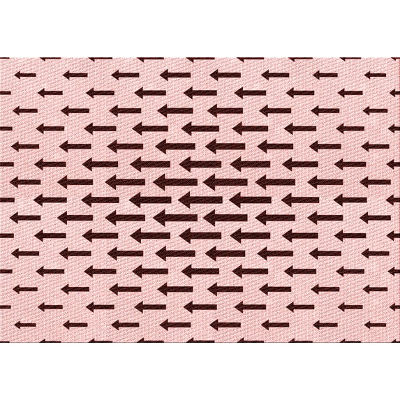 Ahgly Company Indoor Rectangle Patterned Light Rose Pink Area Rugs, 5' x 8'