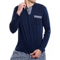 thumbnail image 2 of Pijama Hombre Playera Tejido De Punto ALG. Pantalon Popelina, 2 of 8