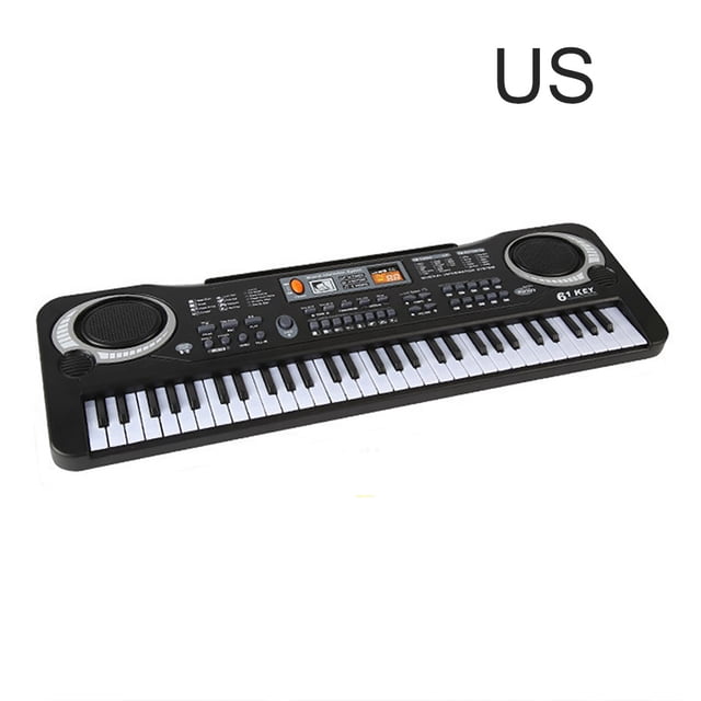 Teclado Eléctrico Digital De 61 Teclas, Teclado Multifuncional De Piano Portátil Con Micrófono, Teclado De Música Para Niños Guardurnaity EL013898-02