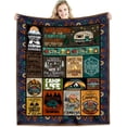 thumbnail image 1 of Camping Blanket Camping Lovers Gift Ideas for Men or Woman Super Soft Throws Flannel Fleece Blankets Gifts for Camper Outdoor Campsite Outdoors RV Travel Hiking Bed Sofa Couch 50"x60", 1 of 8